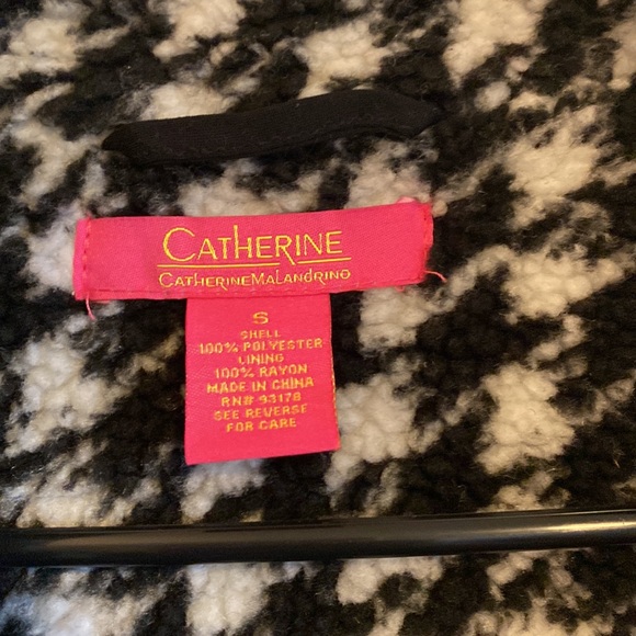 Catherine Malandrino Faux Shearling Houndstooth
Boucle Coat - Picture 3 of 7